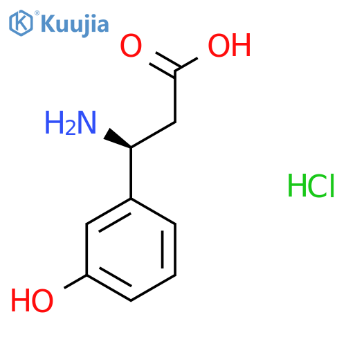 (S)-3-amino-3-(3-hydroxyphenyl)propanoic acid hydrochloride structure