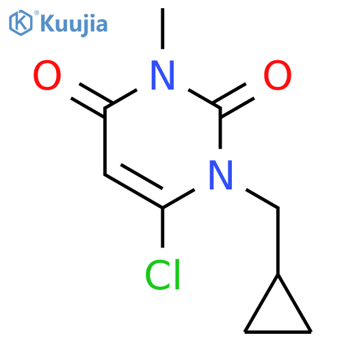 6-chloro-1-(cyclopropylmethyl)-3-methylpyrimidine-2,4(1H,3H)-dione structure