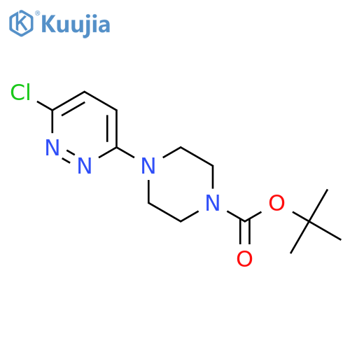 tert-butyl 4-(6-chloropyridazin-3-yl)piperazine-1-carboxylate structure