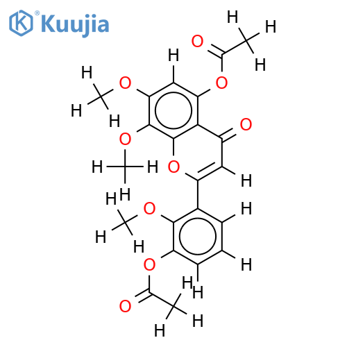 2',7,8-Tri-Me ether,di-Ac-2',3',5,7,8-Pentahydroxyflavone structure