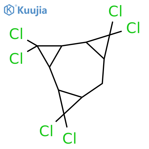 Tetracyclo[7.1.0.02,4.05,7]decane, 3,3,6,6,10,10-hexachloro- structure