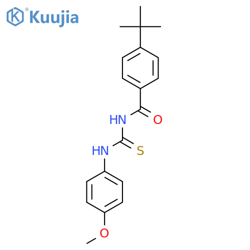 4-tert-butyl-N-[(4-methoxyphenyl)carbamothioyl]benzamide structure