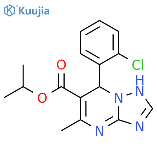 propan-2-yl 7-(2-chlorophenyl)-5-methyl-4H,7H-1,2,4triazolo1,5-apyrimidine-6-carboxylate structure
