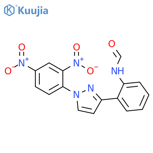 Formamide, N-[2-[1-(2,4-dinitrophenyl)-1H-pyrazol-3-yl]phenyl]- structure