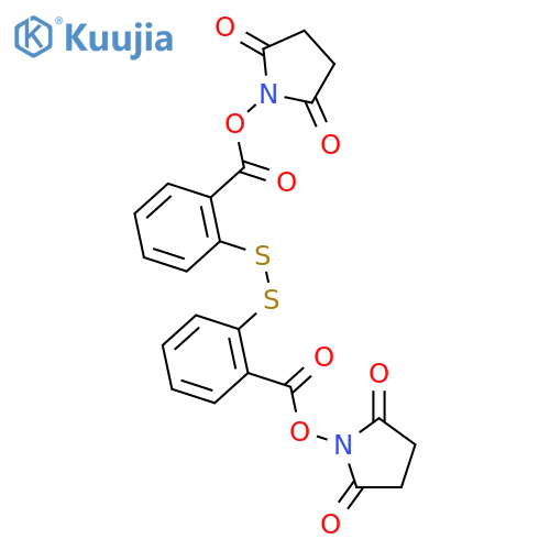 2,5-Pyrrolidinedione, 1,1'-[dithiobis(2,1-phenylenecarbonyloxy)]bis- structure