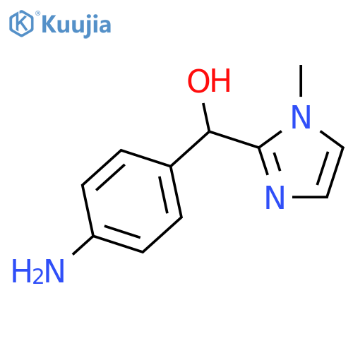 (4-aminophenyl)(1-methyl-1H-imidazol-2-yl)methanol structure