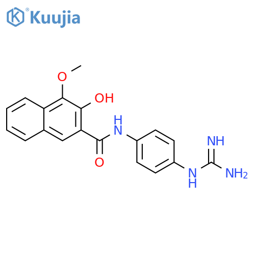 2-Naphthalenecarboxamide,N-[4-[(aminoiminomethyl)amino]phenyl]-3-hydroxy-4-methoxy- structure