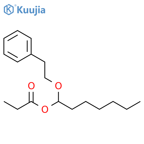 1-Heptanol, 1-(2-phenylethoxy)-, propanoate structure