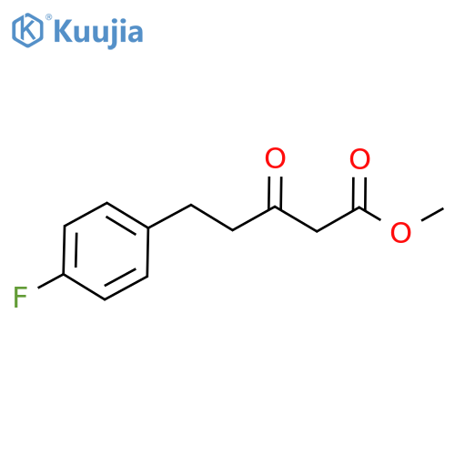 methyl 5-(4-fluorophenyl)-3-oxopentanoate structure