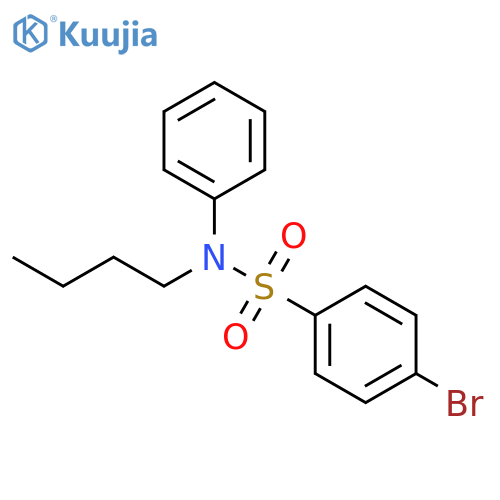 Benzenesulfonamide, 4-bromo-N-butyl-N-phenyl- structure