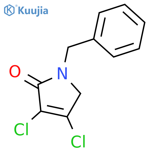 2H-Pyrrol-2-one, 3,4-dichloro-1,5-dihydro-1-(phenylmethyl)- structure