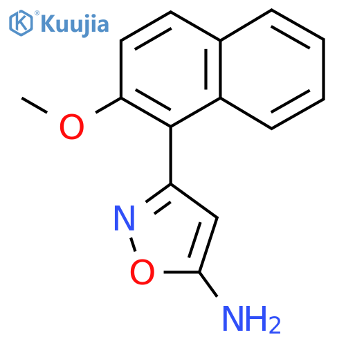 3-(2-Methoxynaphthalen-1-yl)-1,2-oxazol-5-amine structure