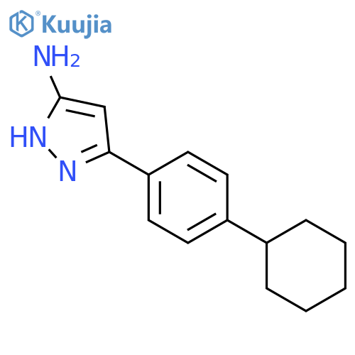 3-(4-Cyclohexylphenyl)-1h-pyrazol-5-ylamine structure