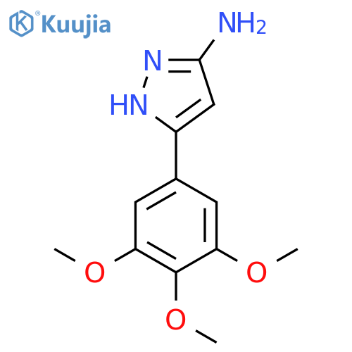 5-(3,4,5-trimethoxyphenyl)-1H-pyrazol-3-amine structure