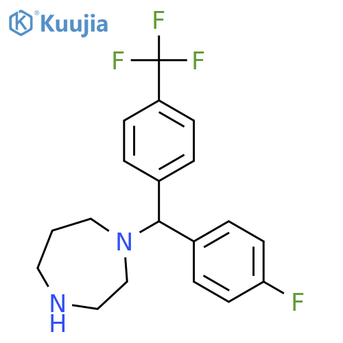 1-((4-Fluorophenyl)4-(trifluoromethyl)phenylmethyl)-1,4-diazepane structure