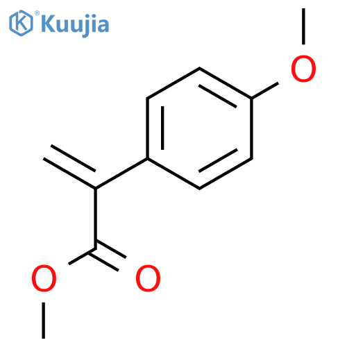 Benzeneacetic acid, 4-methoxy-α-methylene-, methyl ester structure