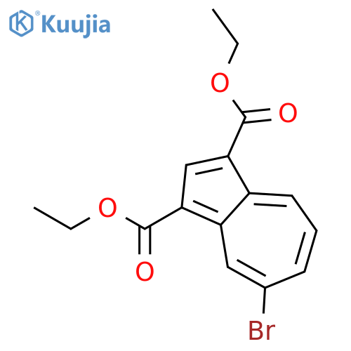 1,3-AZULENEDICARBOXYLIC ACID, 5-BROMO-, DIETHYL ESTER structure