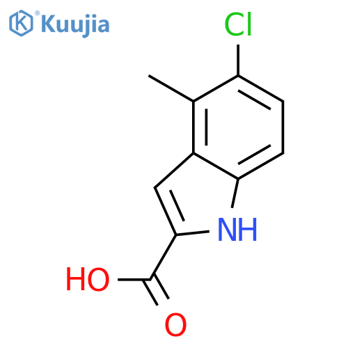 5-chloro-4-methyl-1H-Indole-2-carboxylic acid structure