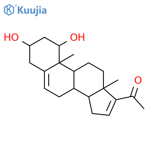 1,3-dihydroxypregna-5,16-dien-20-one structure