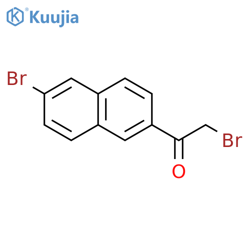 2-Bromo-1-(6-bromonaphthalen-2-yl)ethanone structure