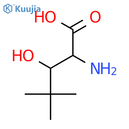 (2R,3S)-2-Amino-3-hydroxy-4,4-dimethylpentanoic acid structure