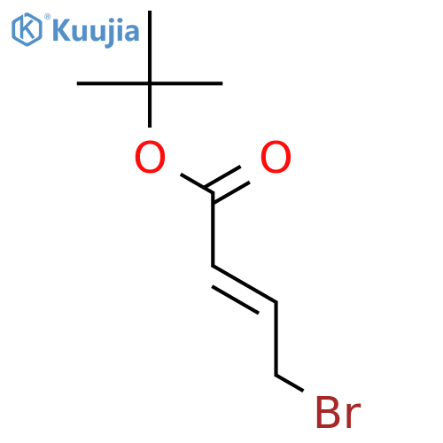 2-Butenoic acid, 4-bromo-, 1,1-dimethylethyl ester structure