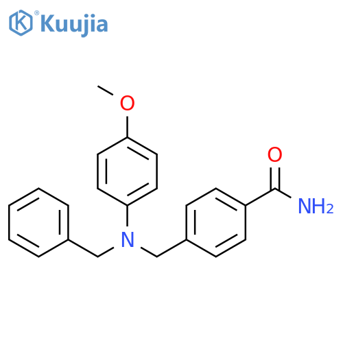 Benzamide, 4-[[(4-methoxyphenyl)(phenylmethyl)amino]methyl]- structure