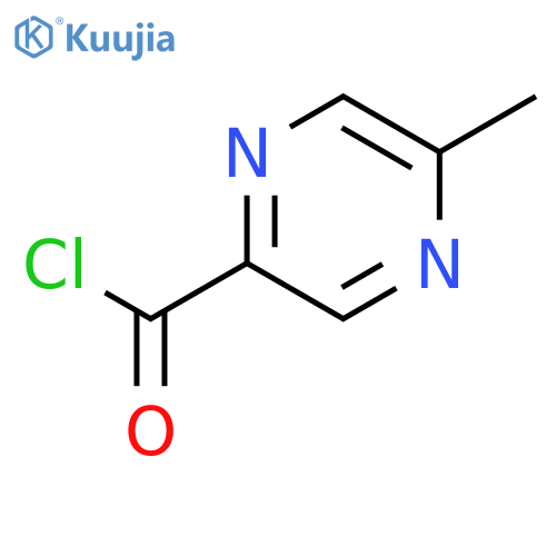 Pyrazinecarbonyl chloride, 5-methyl- (9CI) structure