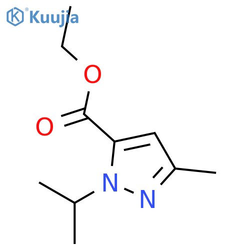 1H-PYRAZOLE-5-CARBOXYLIC ACID, 3-METHYL-1-(1-METHYLETHYL)-, ETHYL ESTER structure