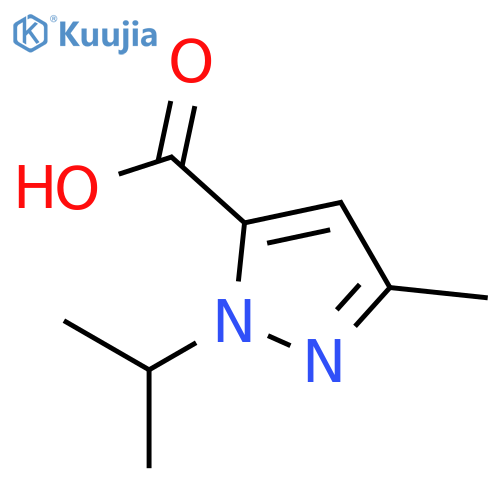 3-methyl-1-(propan-2-yl)-1H-pyrazole-5-carboxylic acid structure