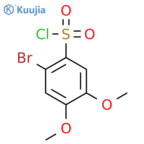 2-Bromo-4,5-dimethoxybenzene-1-sulfonyl chloride structure