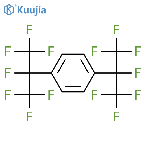 Benzene,1,4-bis[1,2,2,2-tetrafluoro-1-(trifluoromethyl)ethyl]- structure