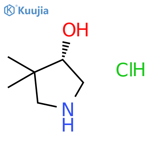 3-PYRROLIDINOL, 4,4-DIMETHYL-, HYDROCHLORIDE, (3S)- structure