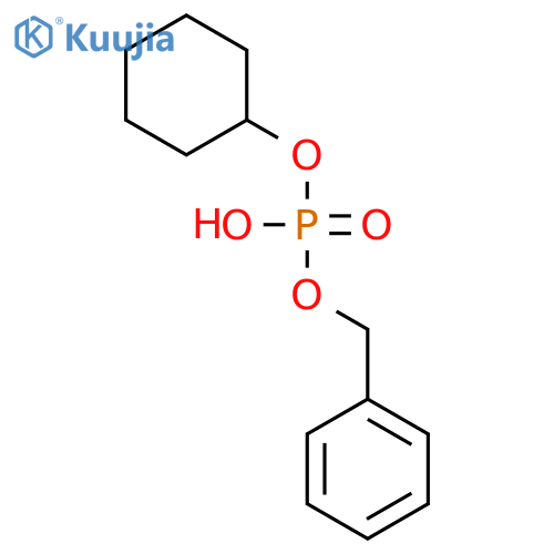 Benzyl cyclohexyl hydrogen phosphate structure