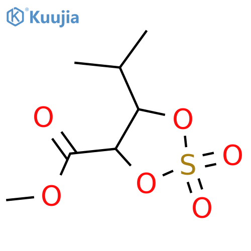 2,3-Dihydroxy-4-methylpentanoic acid; (2R*,3S*)-form, Me ester, cyclic sulfate structure
