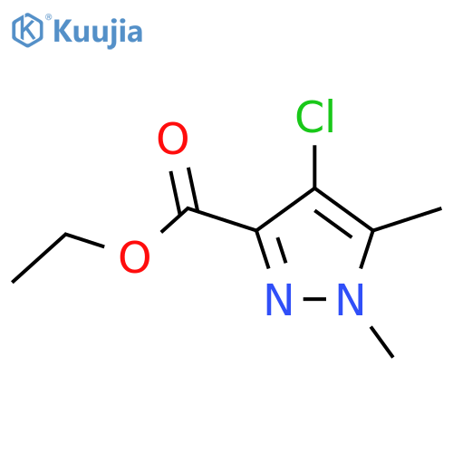 ethyl 4-chloro-1,5-dimethyl-1H-pyrazole-3-carboxylate structure