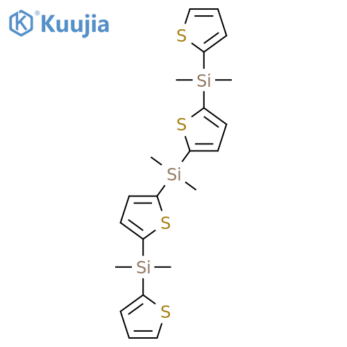 Silane, bis[5-(dimethyl-2-thienylsilyl)-2-thienyl]dimethyl- structure
