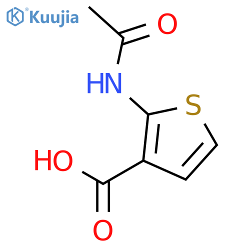 2-Acetamidothiophene-3-carboxylic acid structure