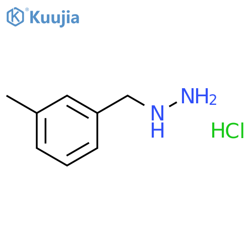 (3-methylbenzyl)hydrazine structure