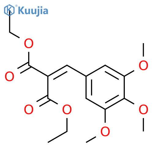 Propanedioic acid,2-[(3,4,5-trimethoxyphenyl)methylene]-, 1,3-diethyl ester structure