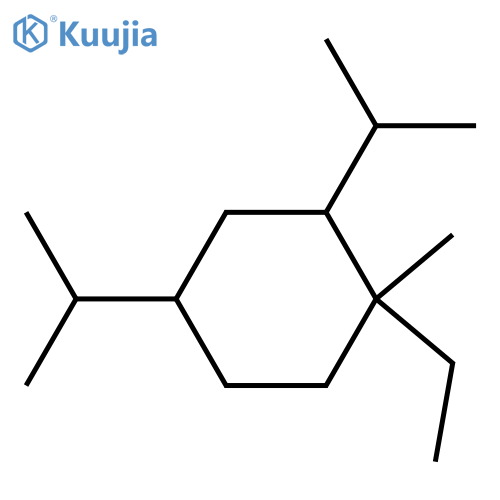 (1R,2S,4R)-1-ethyl-1-methyl-2,4-bis(1-methylethyl)cyclohexane structure