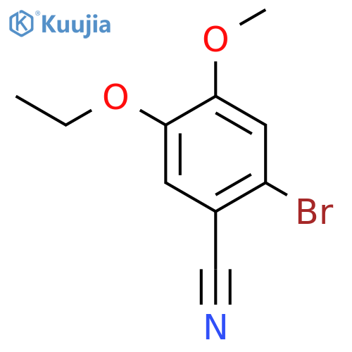 2-Bromo-5-ethoxy-4-methoxybenzonitrile structure