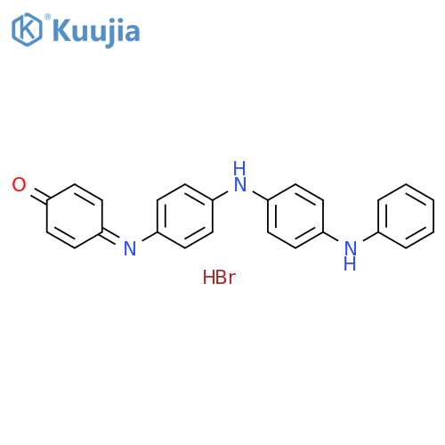2,5-Cyclohexadien-1-one,4-[[4-[[4-(phenylamino)phenyl]amino]phenyl]imino]-, hydrobromide structure
