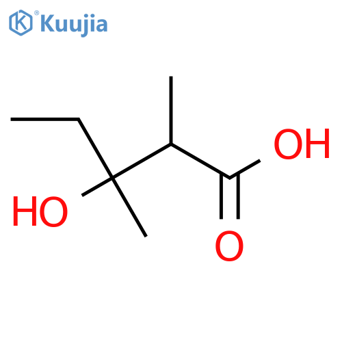 3-Hydroxy-2,3-dimethylpentanoic acid structure