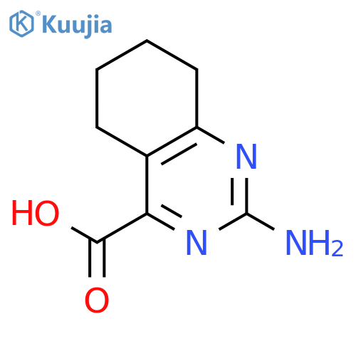 2-Amino-5,6,7,8-tetrahydro-4-quinazolinecarboxylic acid structure