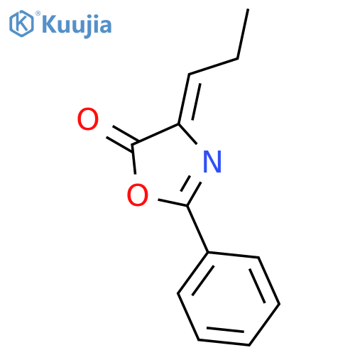 5(4H)-OXAZOLONE, 2-PHENYL-4-PROPYLIDENE- structure