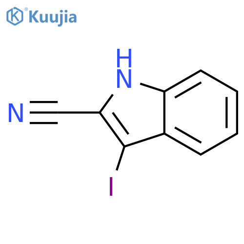 3-Iodo-1H-indole-2-carbonitrile structure