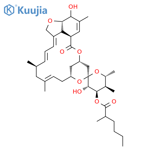 (3'S,4Z,4'R,5'R,6R,6'R,8Z,11R,13S,15S,17aR,20aS)-3',20-dihydroxy-5',6,6',8,19-pentamethyl-17-oxo-3',4',5',6,6',10,11,14,15,17,17a,20,20a,20b-tetradecahydro-2H,7H-spiro[11,15-methanofuro[4,3,2-pq][2,6]benzodioxacyclooctadecine-13,2'-pyran]-4'-yl 2-methylhe structure