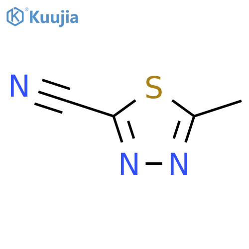 5-Methyl-1,3,4-thiadiazole-2-carbonitrile structure
