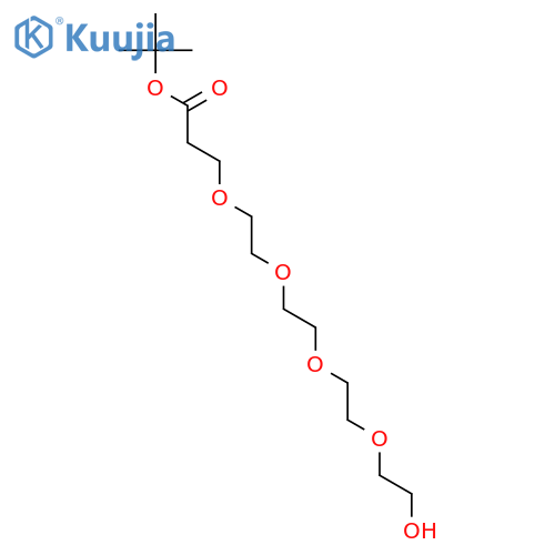 Tert-butyl 1-hydroxy-3,6,9,12-tetraoxapentadecan-15-oate structure